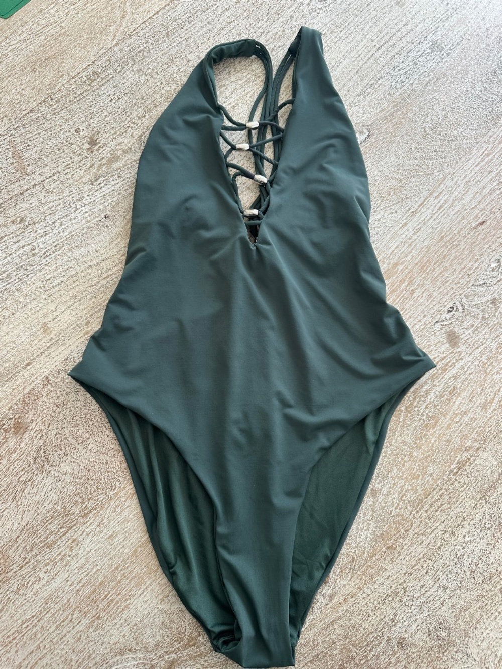Green bathing suit
